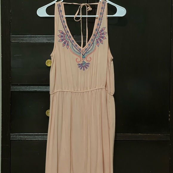 Papaya pink/coral dress - Picture 6 of 7